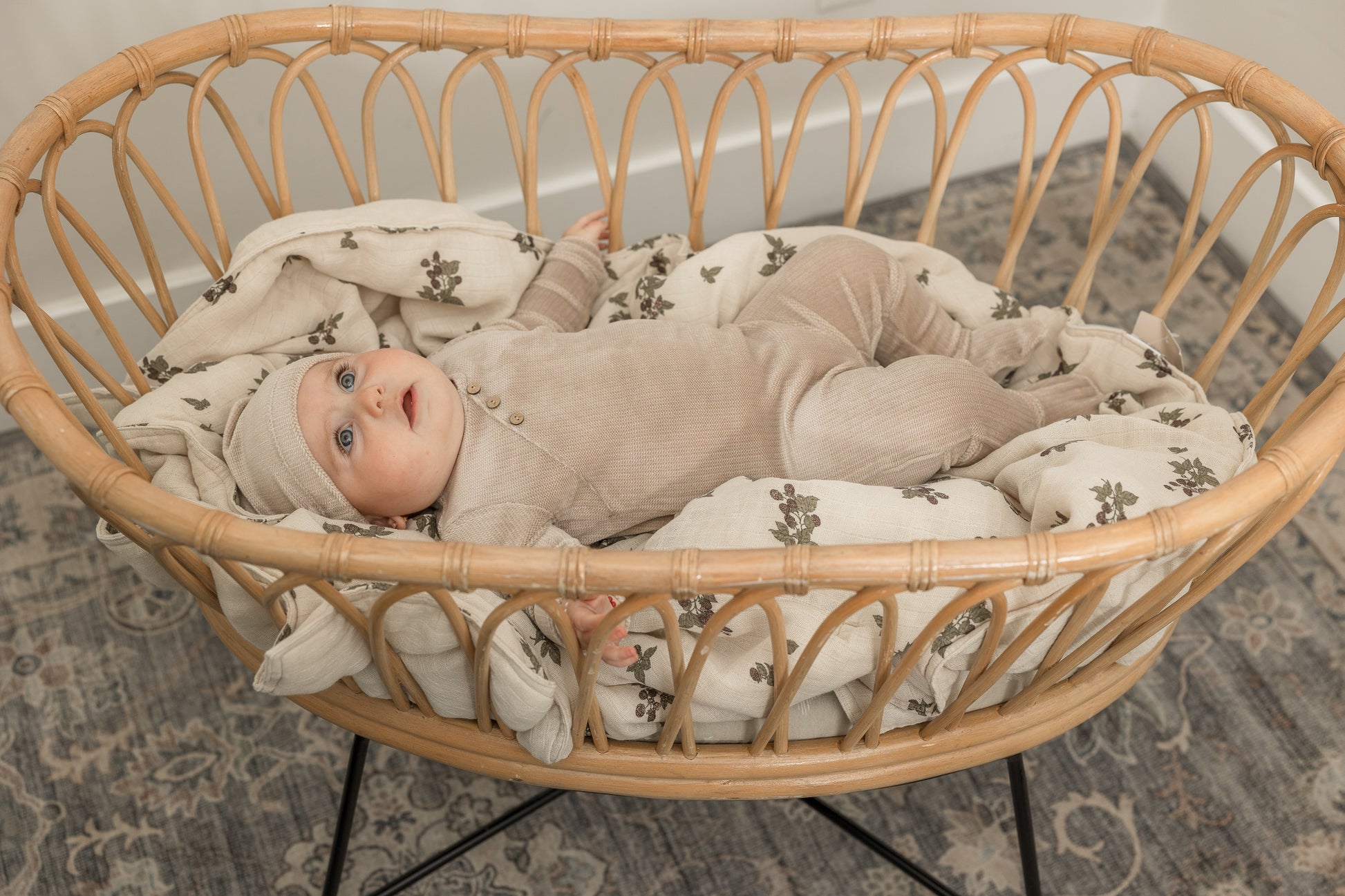 Fake Wrap Onesie with Hat