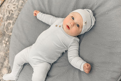 Fake Wrap Onesie with Hat