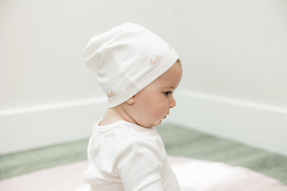 Bebe Embroidered Onesie with Hat