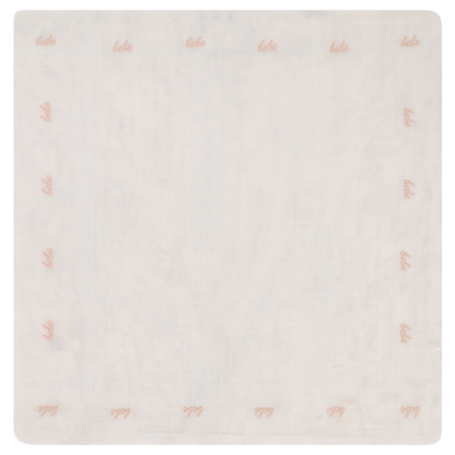 Bebe Embroidered Swaddle Off White Light Maple One Size