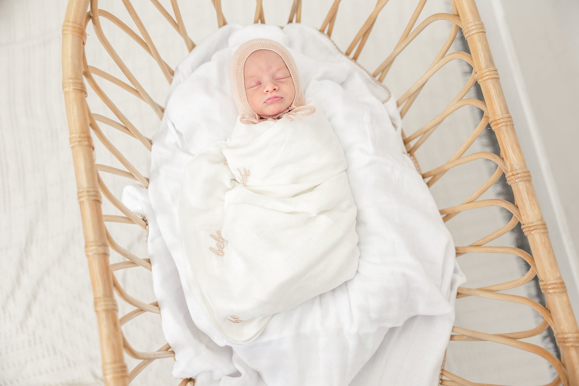 Bebe Embroidered Swaddle