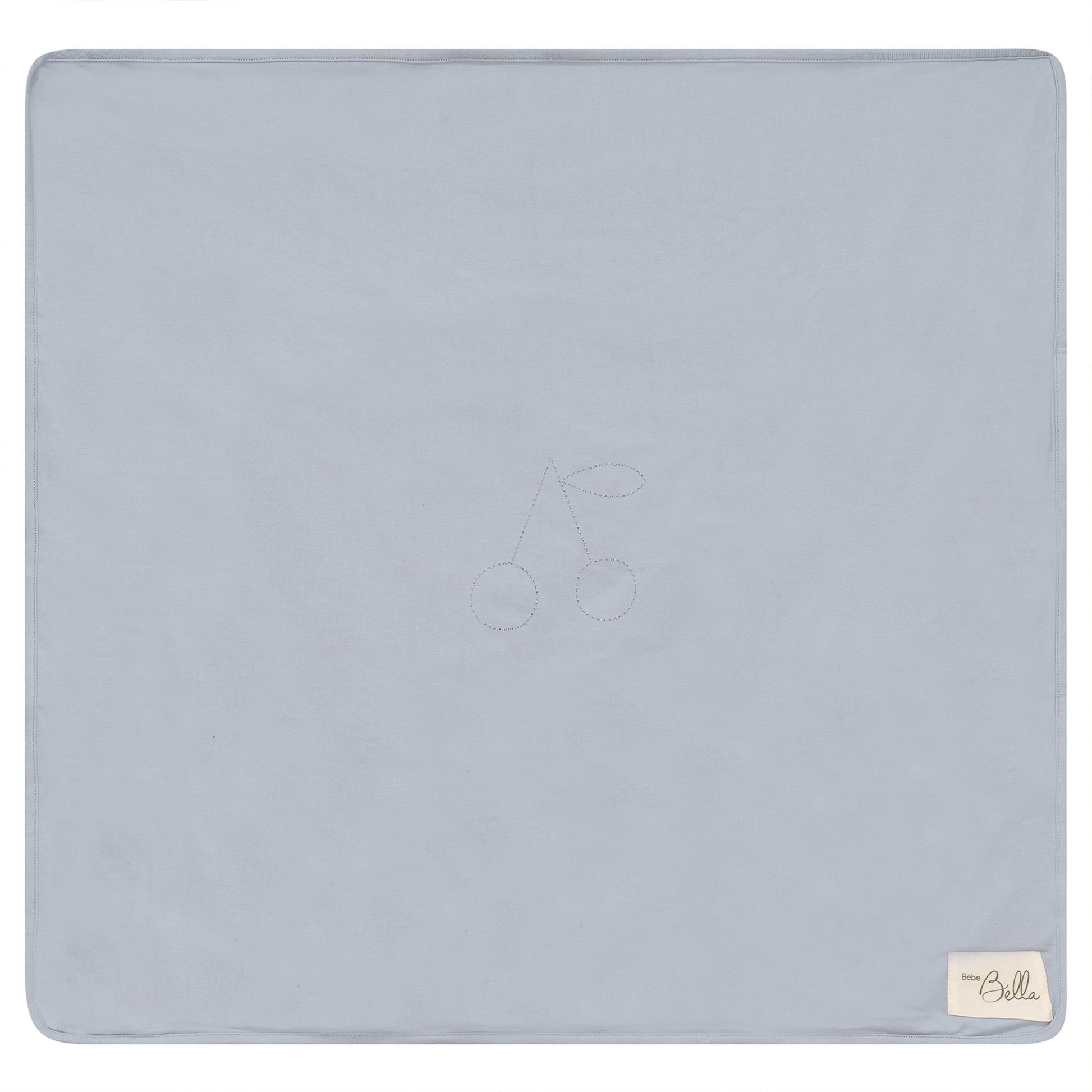 Cherry Print Blanket Blue One Size