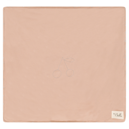 Cherry Print Blanket Light Maple One Size