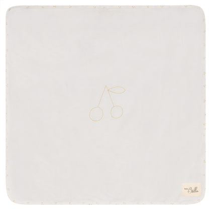 Cherry Print Blanket White One Size