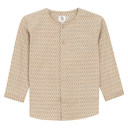 Woven Button Down Shirt Beige
