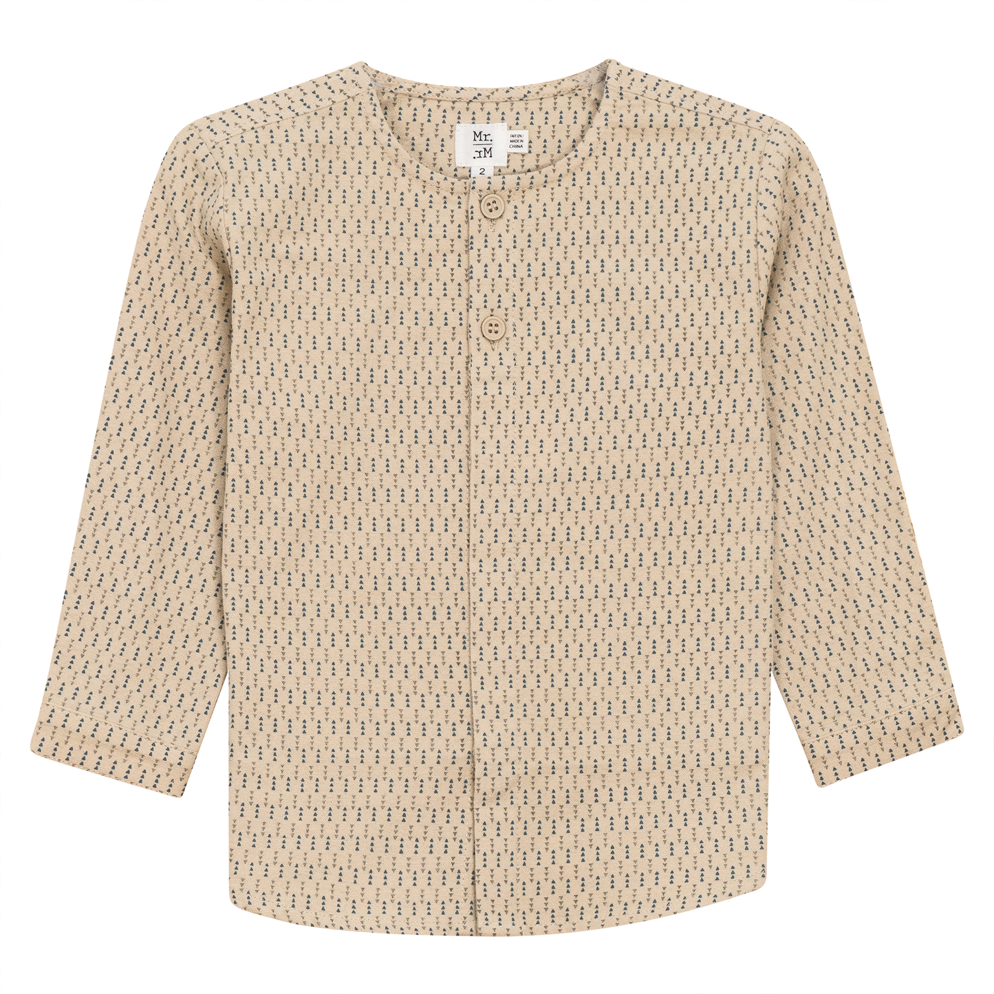 Woven Button Down Shirt Beige