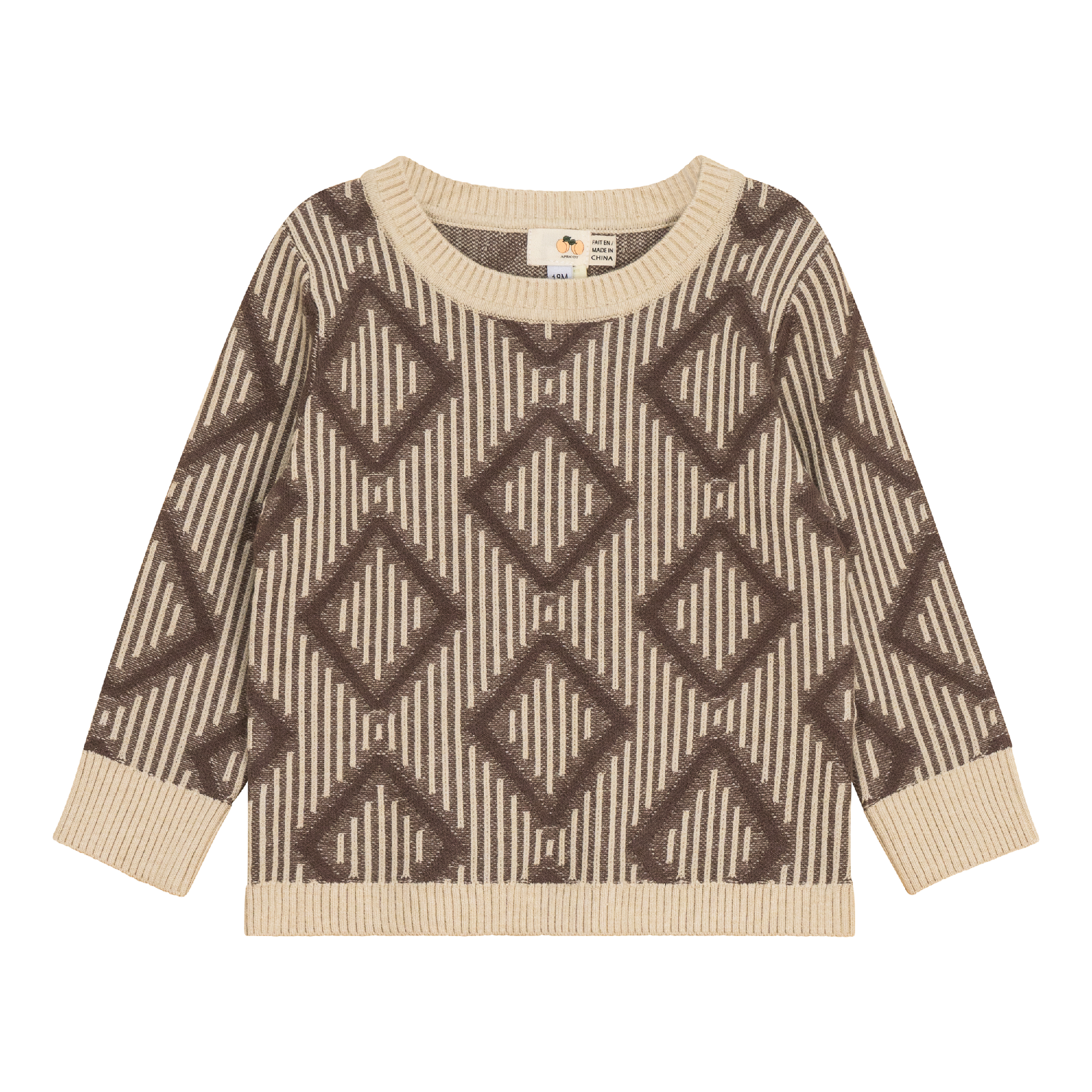 Diamond Knit Sweater Cocoa Dark Almond