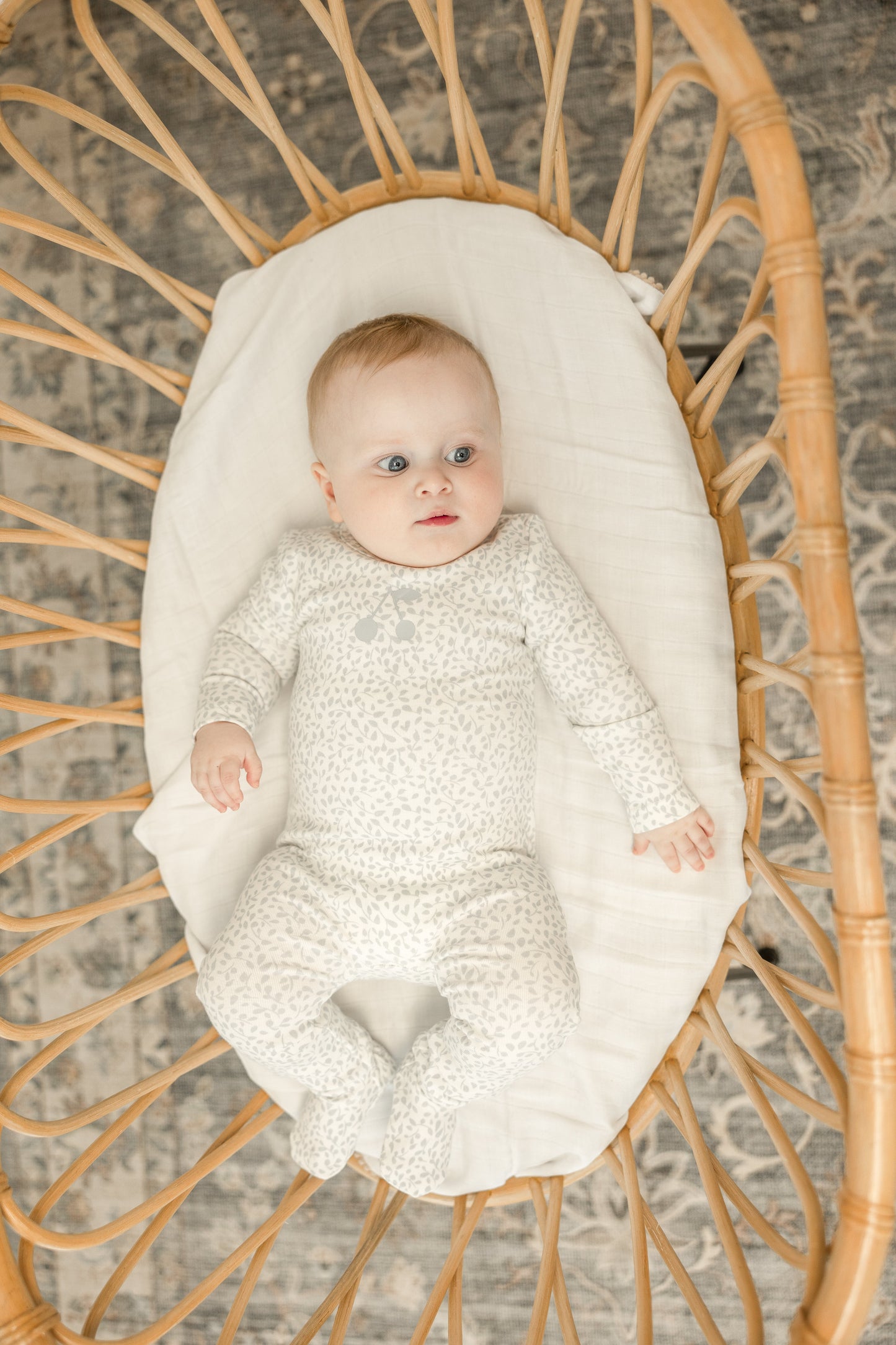 Cherry Print Onesie with Hat