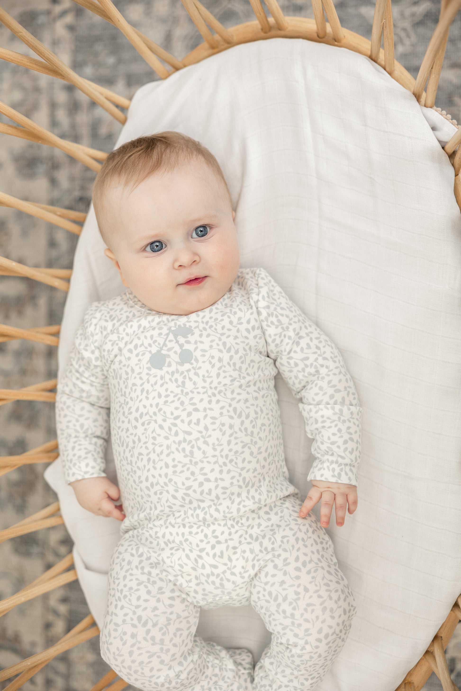 Cherry Print Onesie with Hat