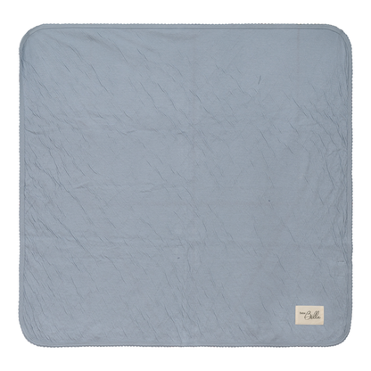 Crinkled Jersey Blanket Blue One Size