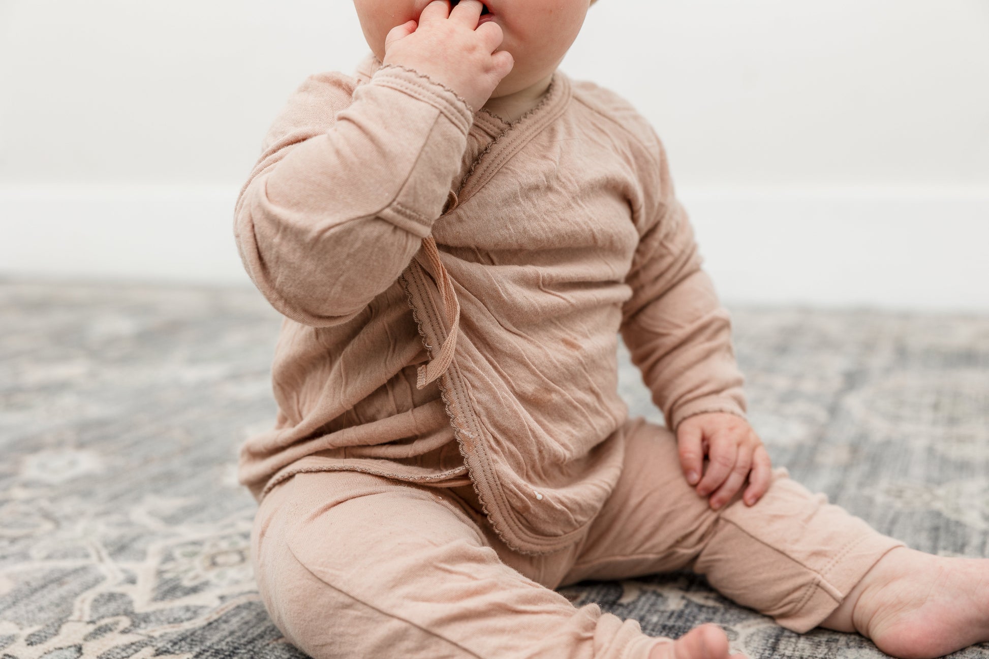 Crinkled Jersey Wrap 2Pc Set