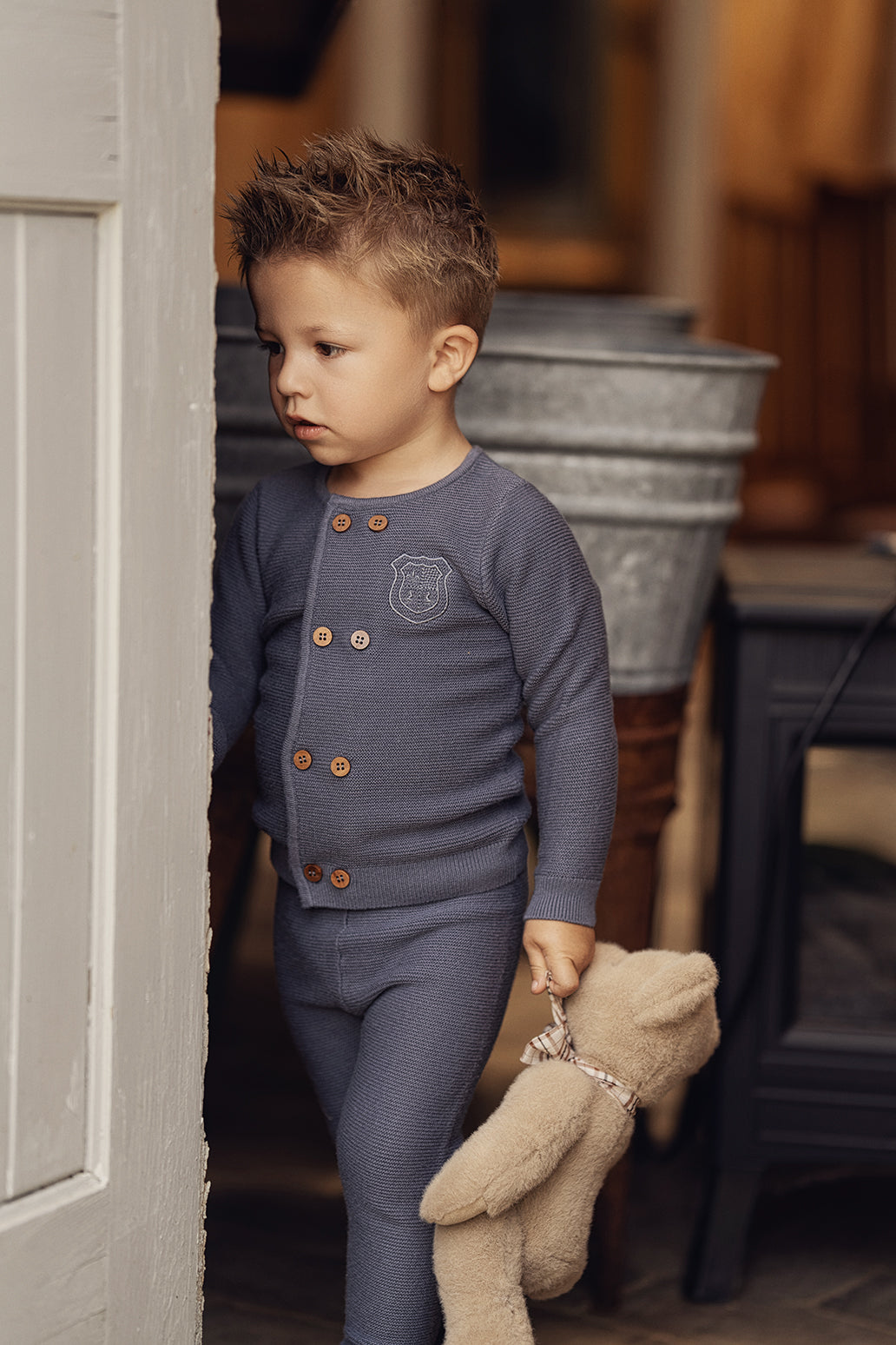 Crest Knitted 2Pc Set