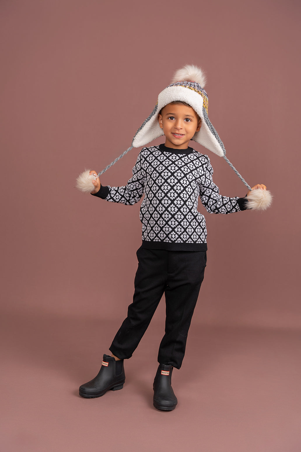 Jacquard Knit Sweater