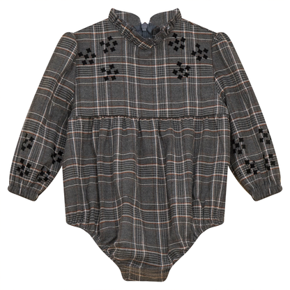 Woven Plaid Bubble Grey