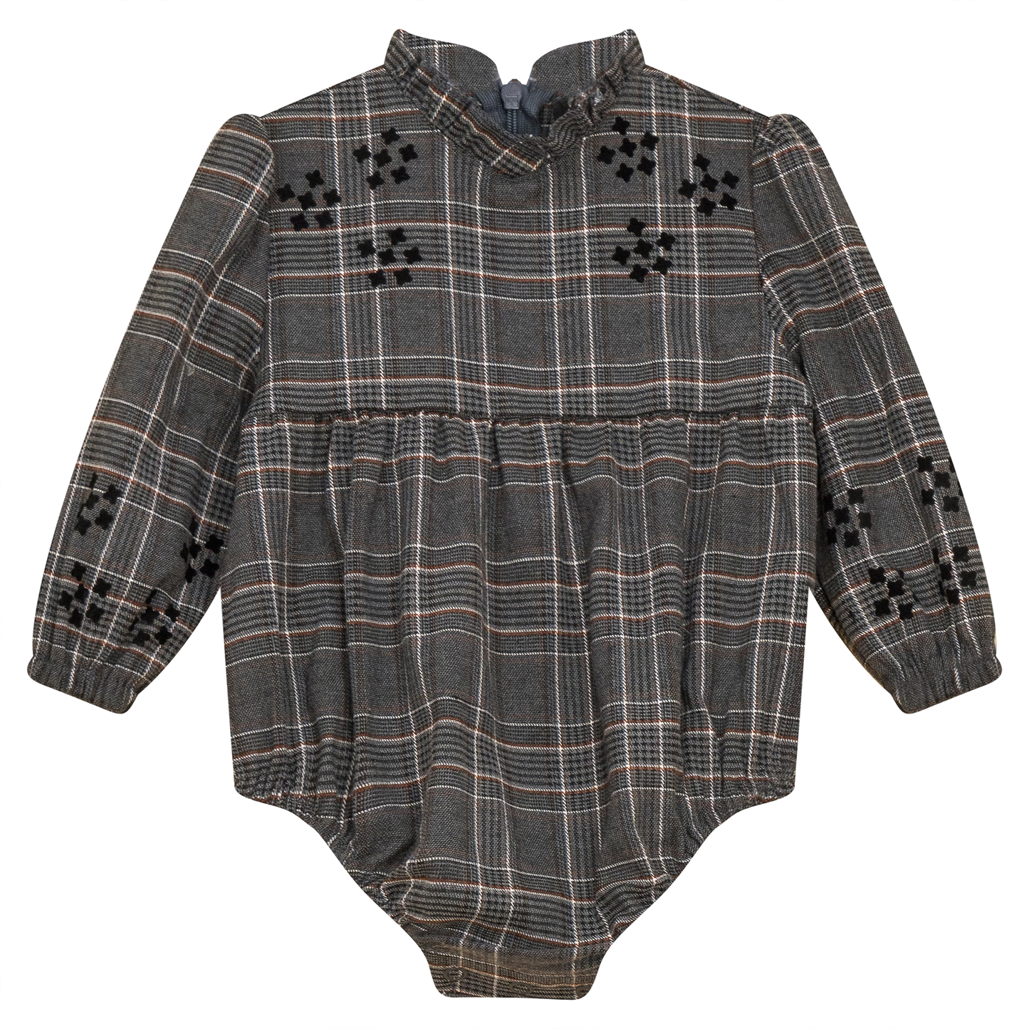 Woven Plaid Bubble Grey
