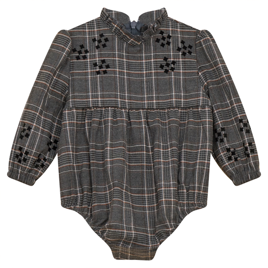 Woven Plaid Bubble Grey