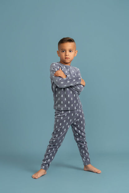 Bear Pirnt Velour Set