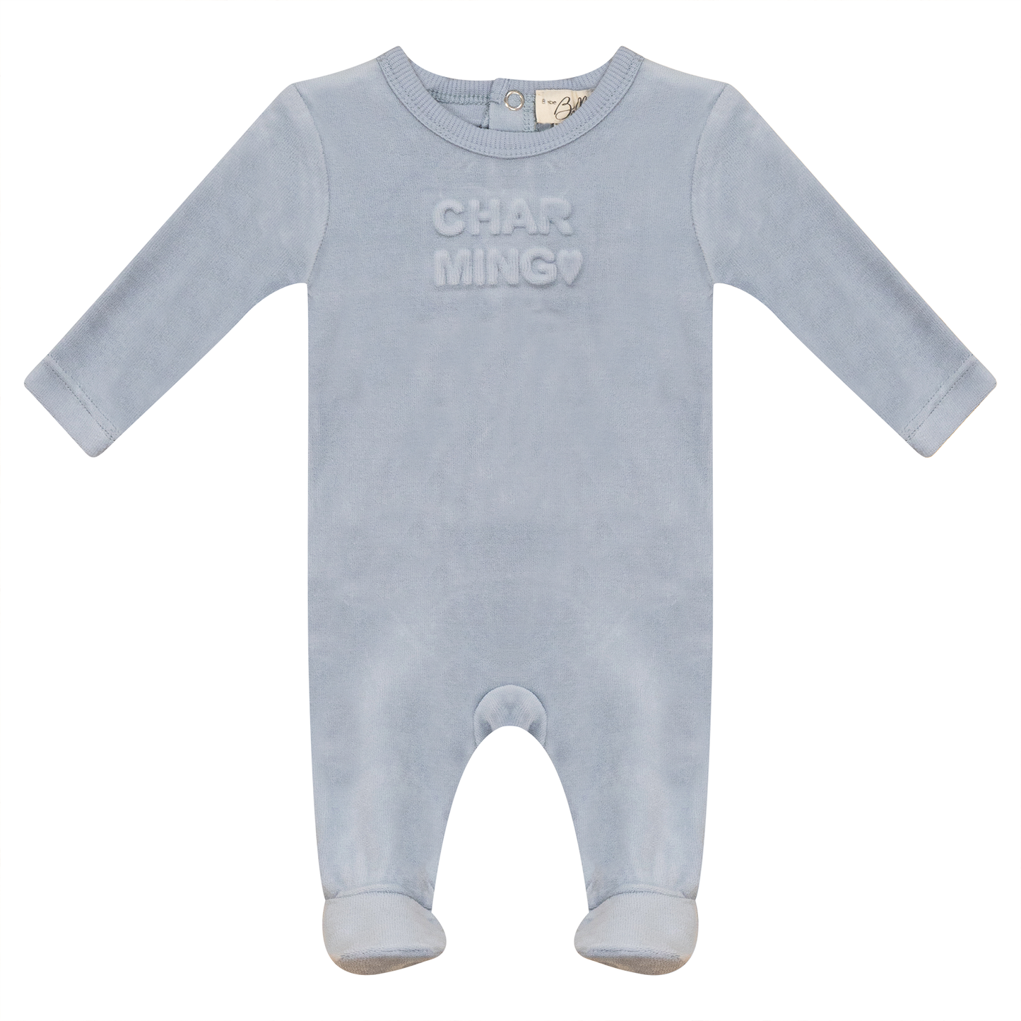 Charming and Darling Print Onesie Blue