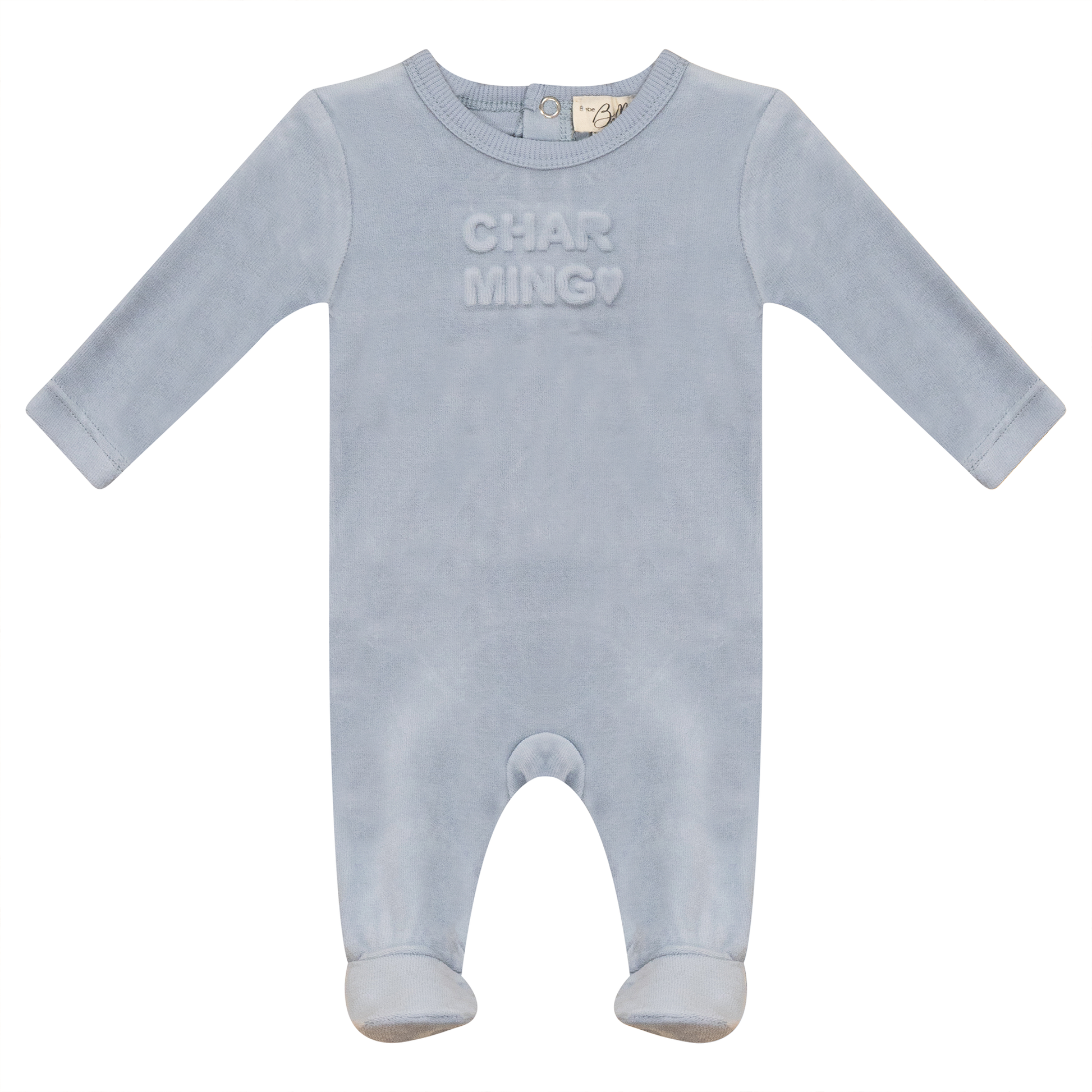Charming and Darling Print Onesie Blue