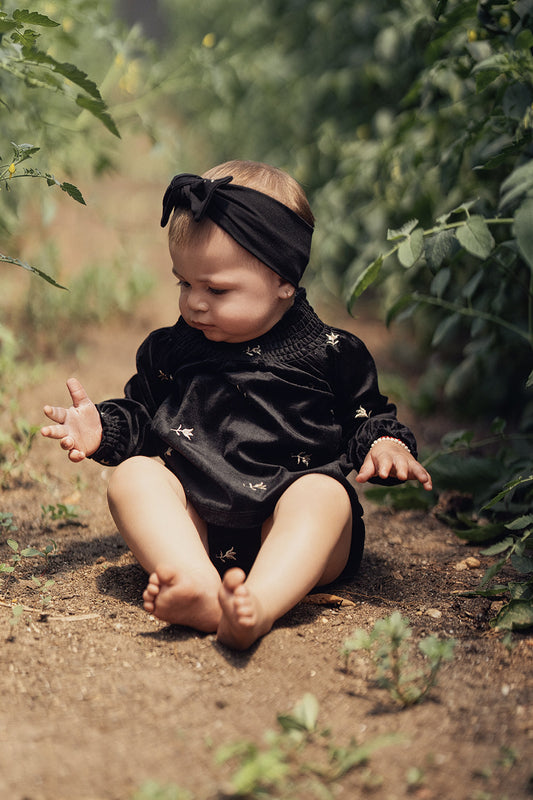 Embroidered Velour 2Pc Set