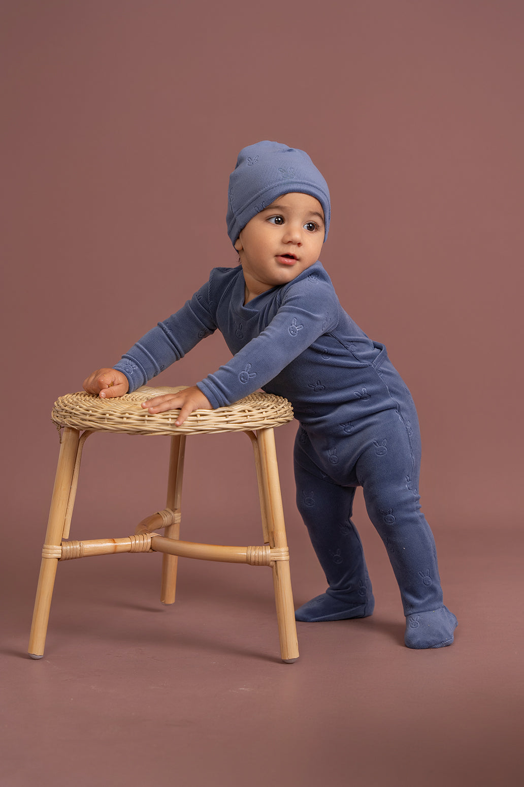 Bunny Motif Onesie Set