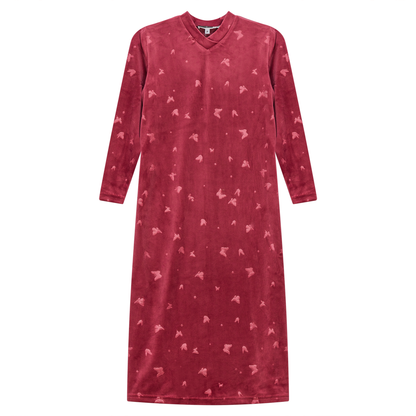 Butterfly Motif Nightgown Red