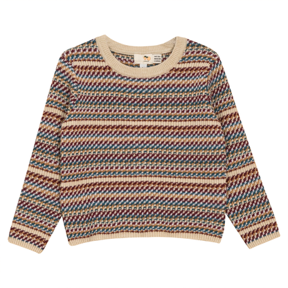 Knitted Sweater Black Multi Color