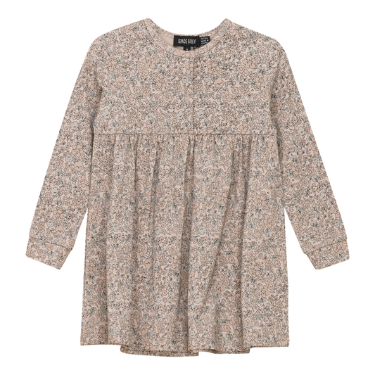 Floral Printed Dress Nude Pink