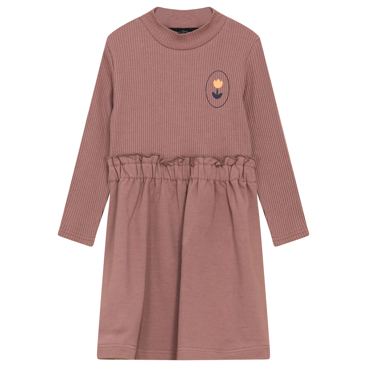 Flower Print Dress Twilight Mauve