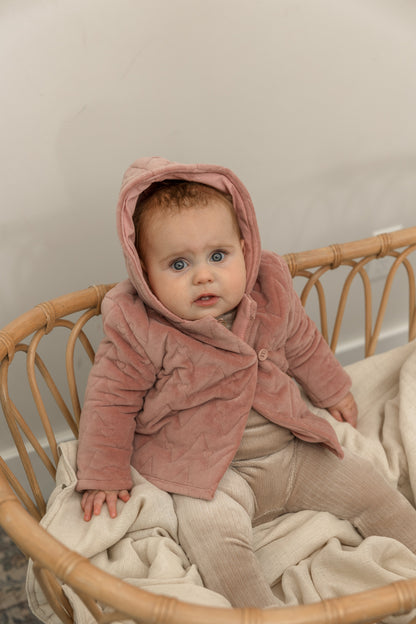 Quilted Velour Jacket