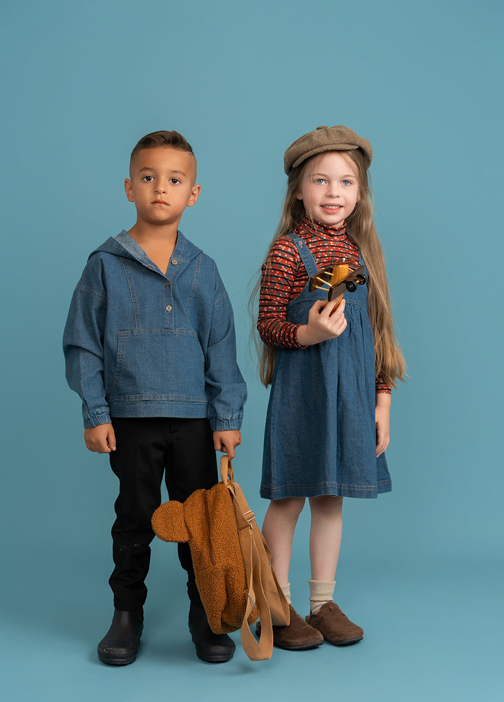 Stripped Rib Mock Neck Top