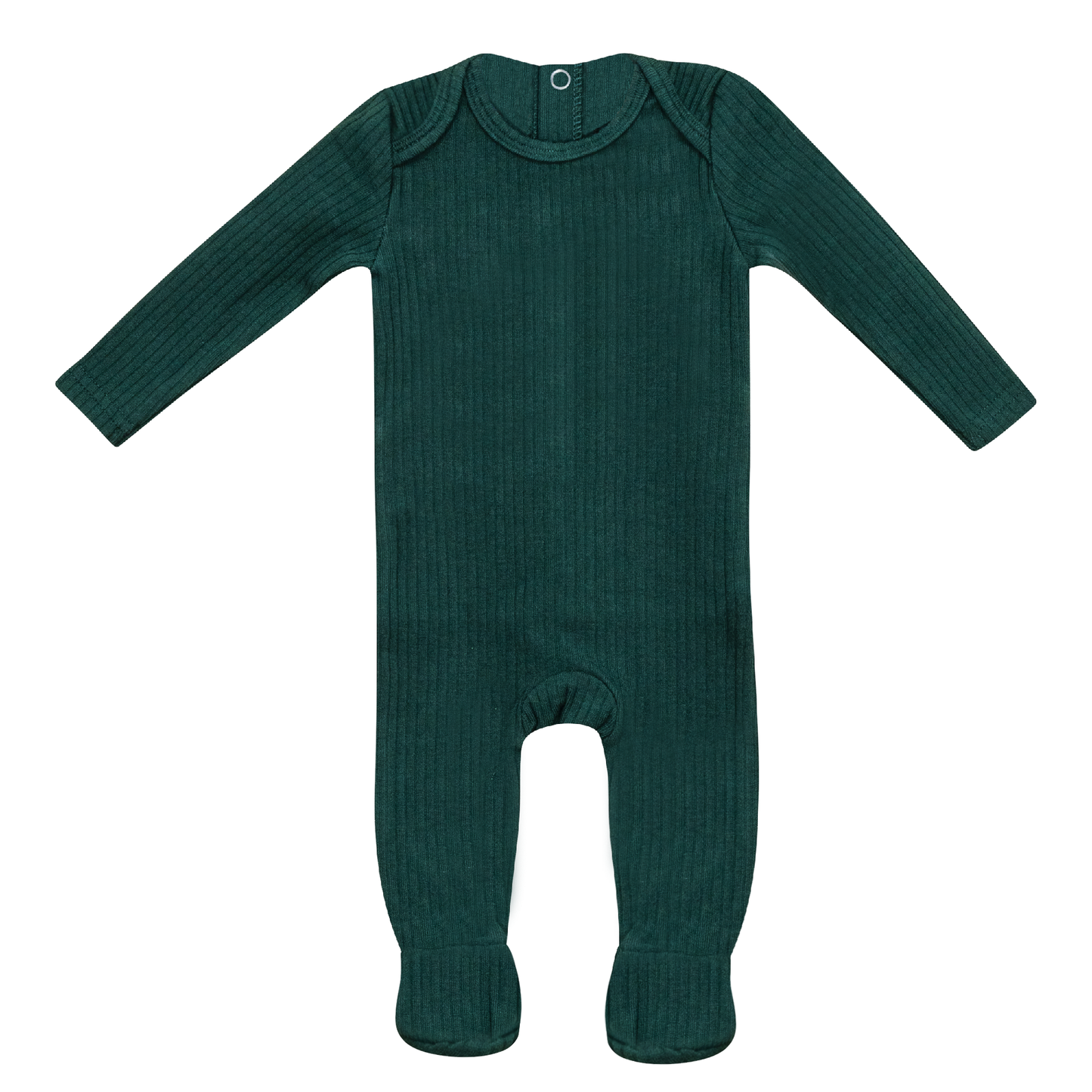 Ribbed Onesie Pine Green