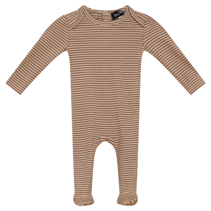 Stripped Rib Onesie Cocoa