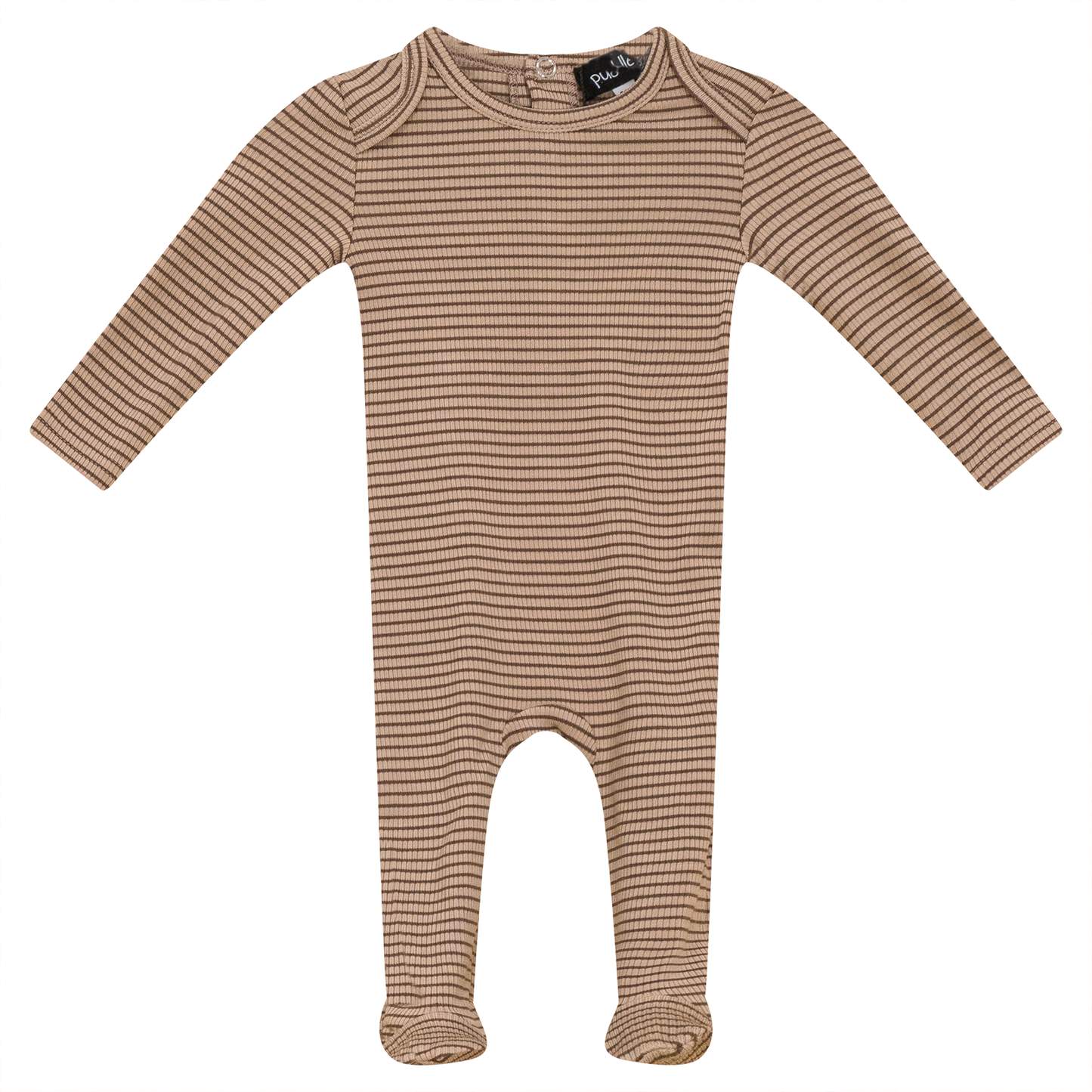 Stripped Rib Onesie Cocoa