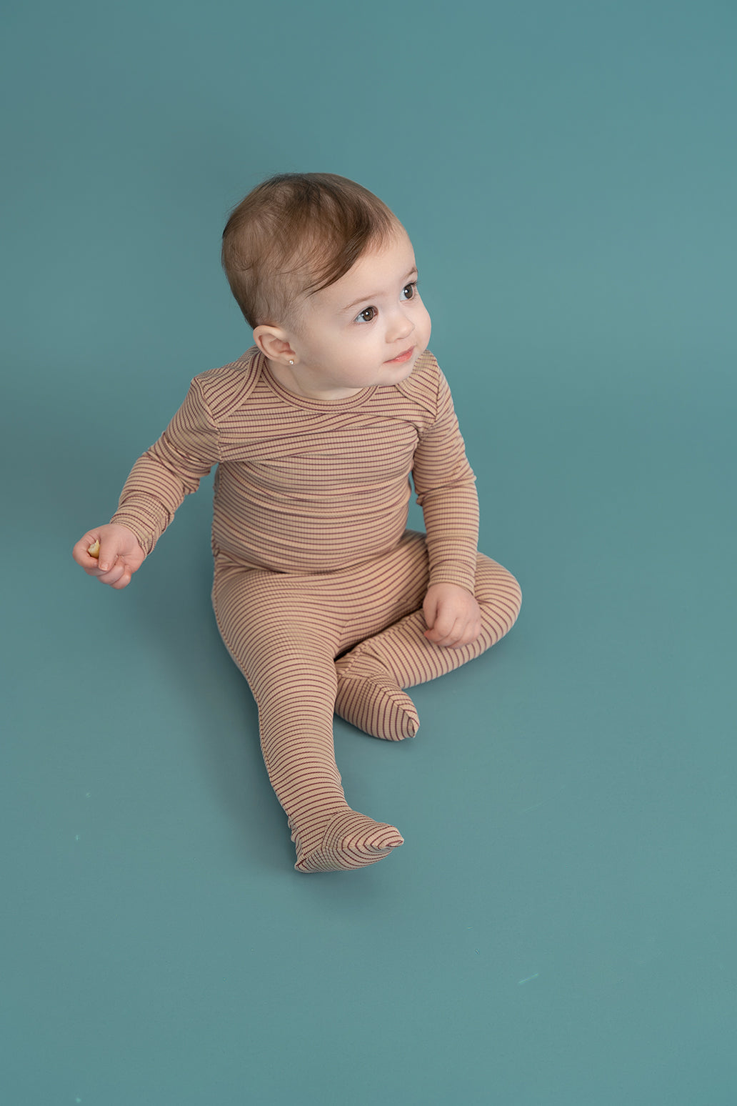 Stripped Rib Onesie