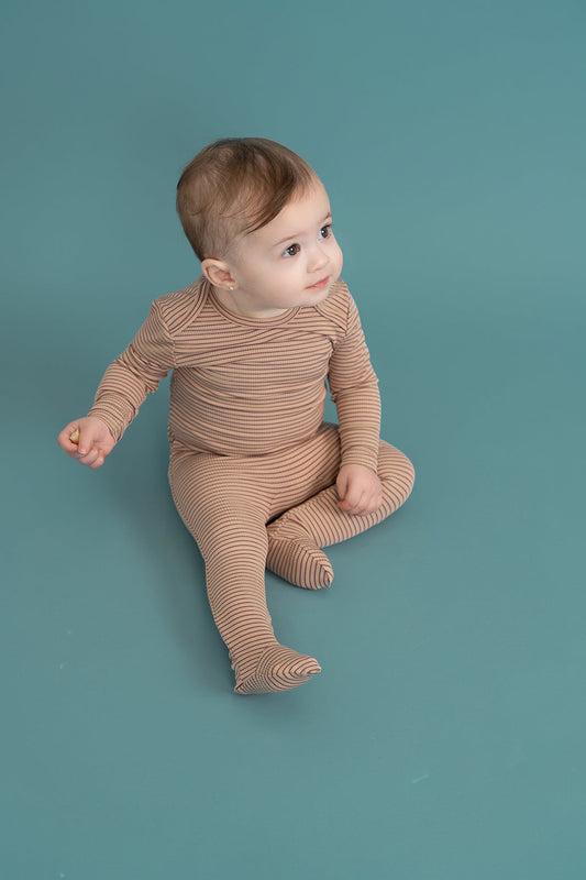 Stripped Rib Onesie