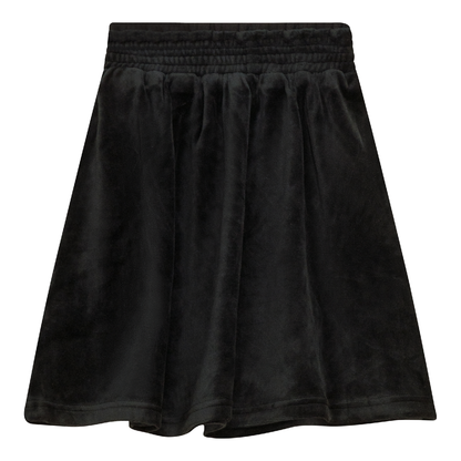 Velour A-Line Skirt Black