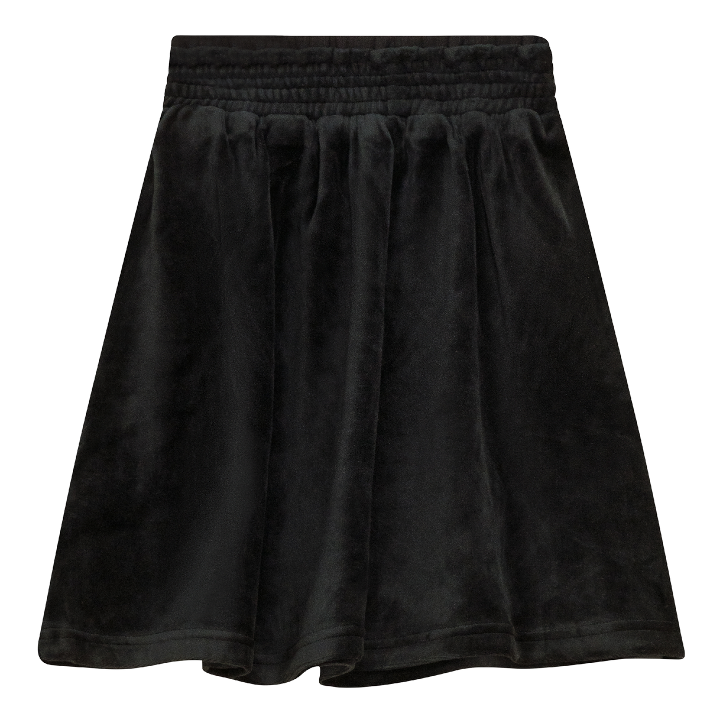 Velour A-Line Skirt Black