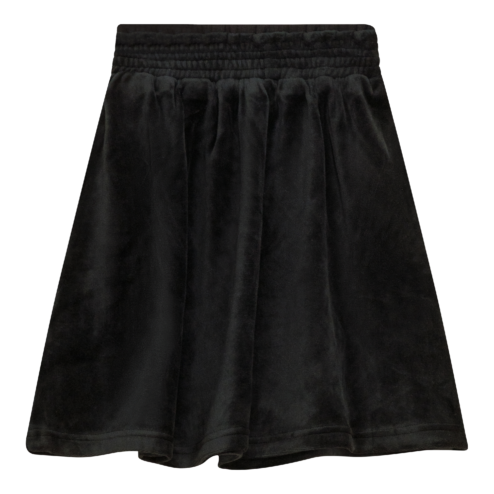Velour A-Line Skirt Black