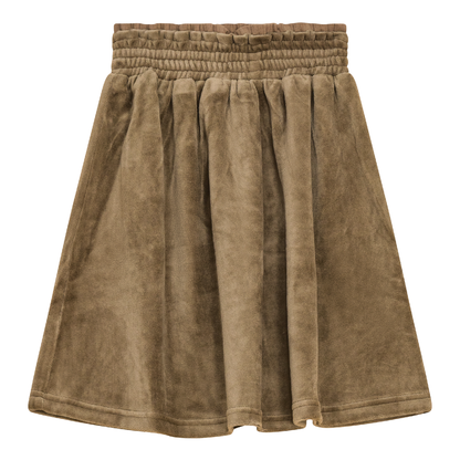 Velour A-Line Skirt Cocoa