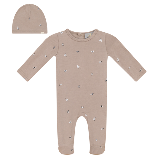 Penguin Printed Onesie Set