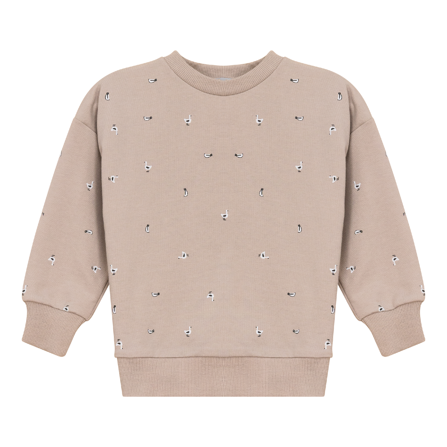 Penguin Printed Sweatshirt Beige