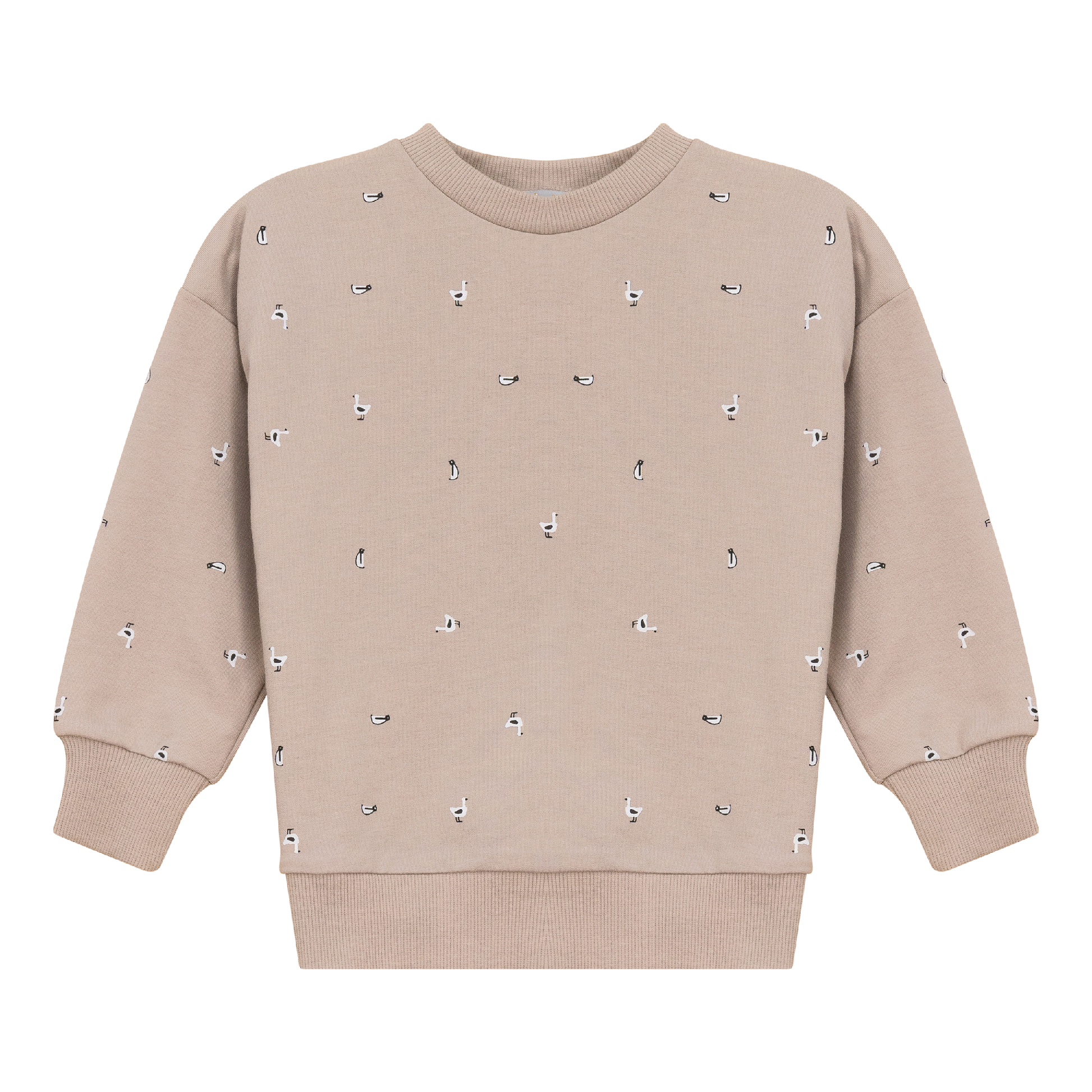 Penguin Printed Sweatshirt Beige