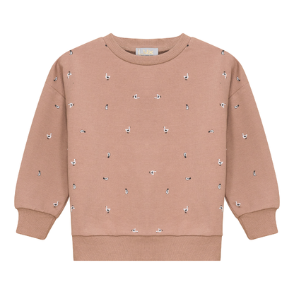 Penguin Printed Sweatshirt Rose Cloud