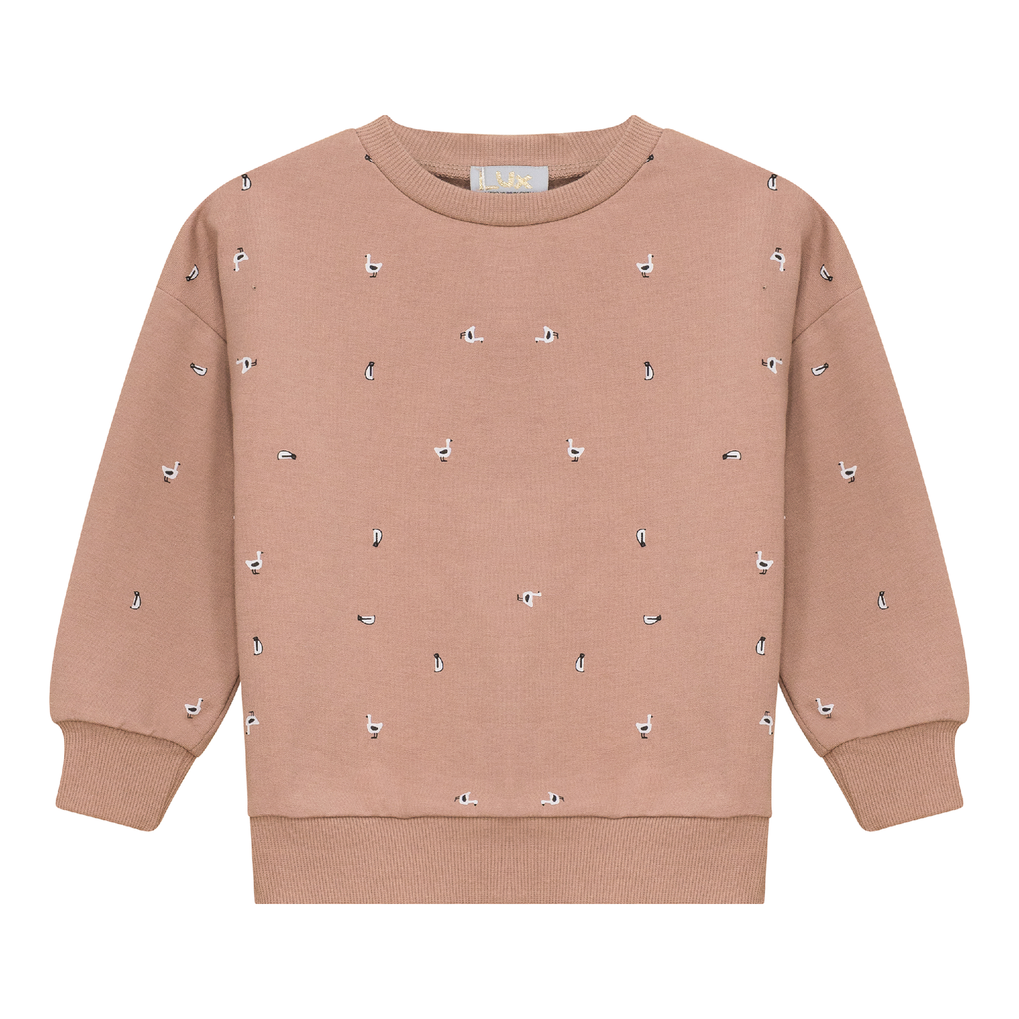 Penguin Printed Sweatshirt Rose Cloud
