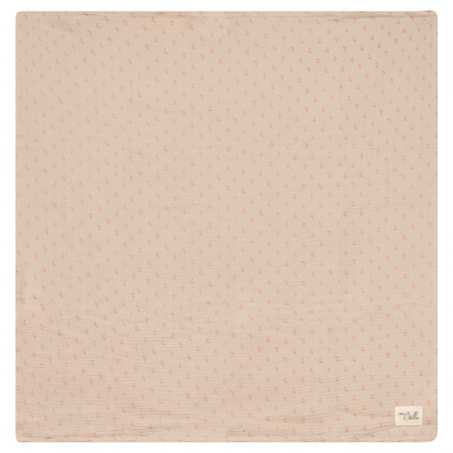 Raddish Print Swaddle Pink Biscuit One Size