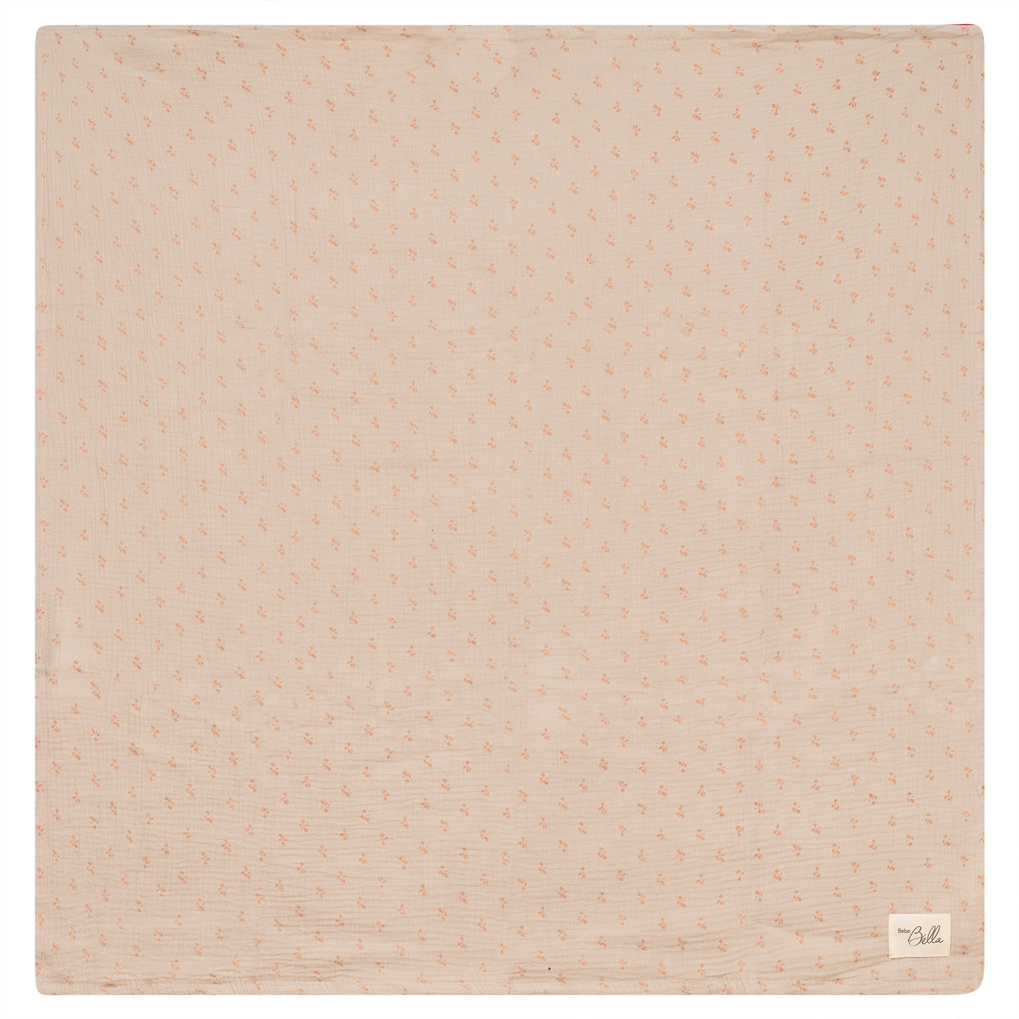 Raddish Print Swaddle Pink Biscuit One Size