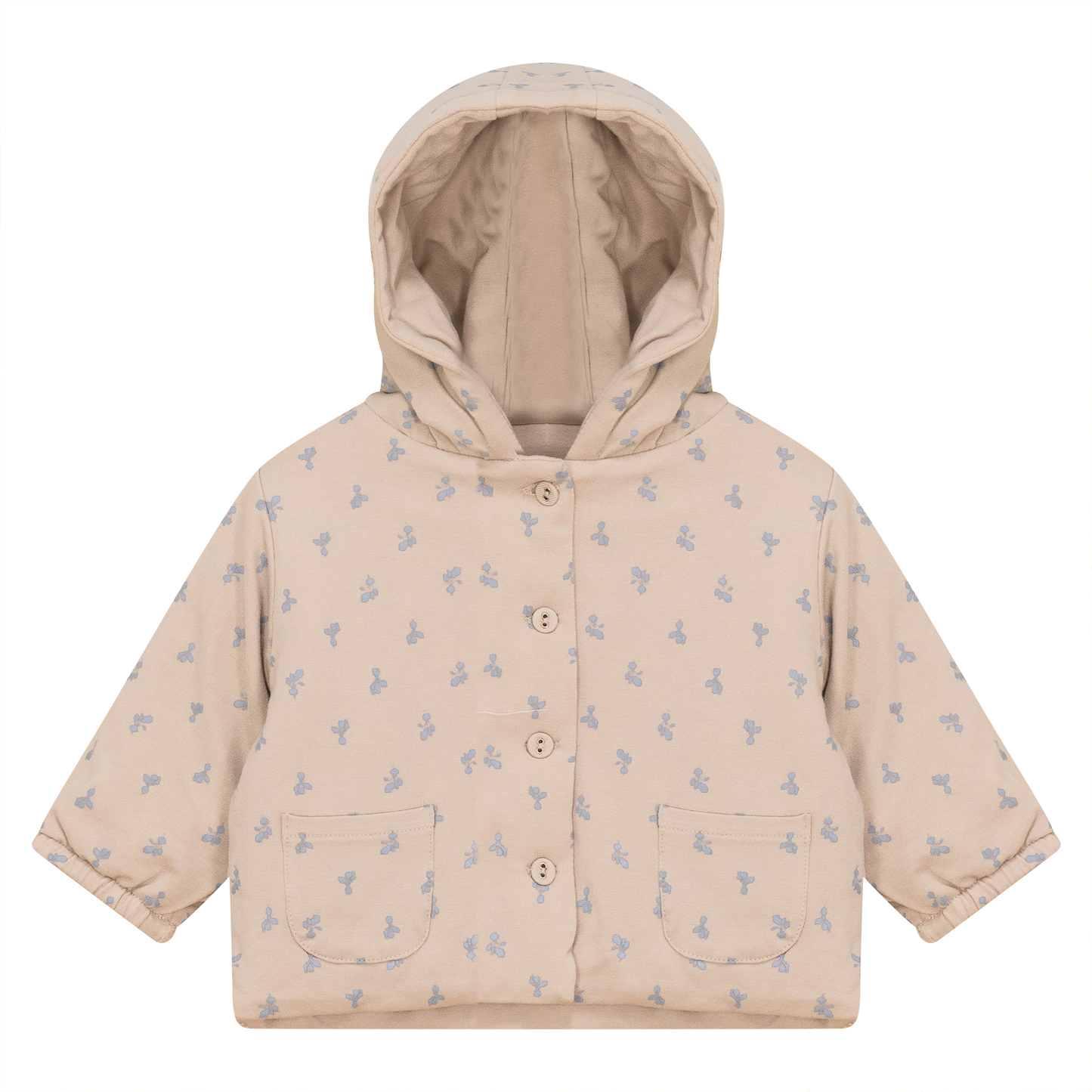 Raddish Printed Jacket Blue Biscuit