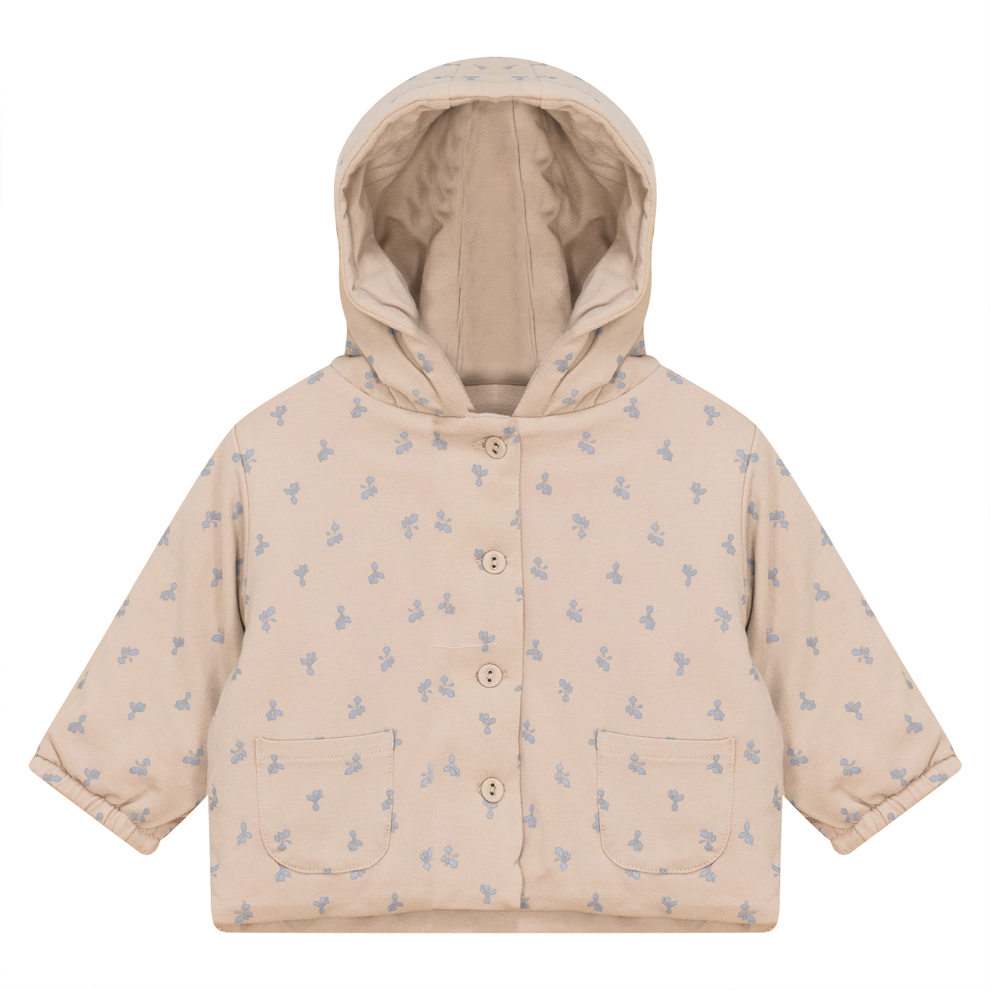 Raddish Printed Jacket Blue Biscuit