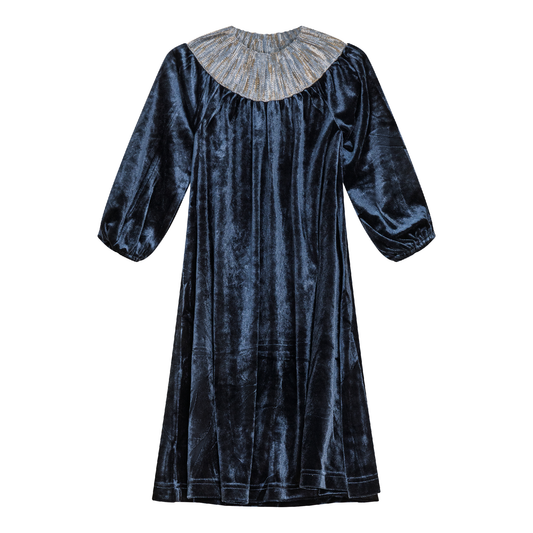 Velour Robe Navy